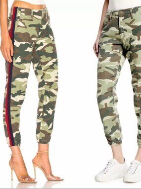 Mother The No Zip Misfit Camo Jogger Pants in Double Time Camo